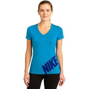 💙 Nike Pro Blue‎ Short Sleeve Shirt Size XS